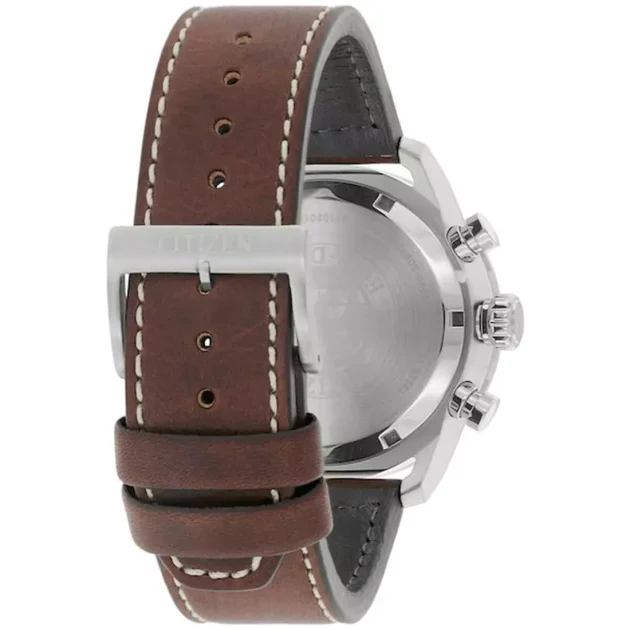 CITIZEN Eco-Drive Brown Leather Strap CA4210-16E - Image 3