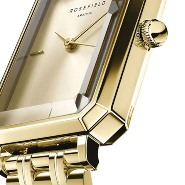 ROSEFIELD The Octagon Champagne Gold Stainless Steel Bracelet OCGSG-O65 - Image 2
