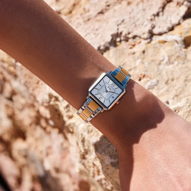 JCOU Azure Two Tone Stainless Steel Bracelet JU19070-5 - Image 2