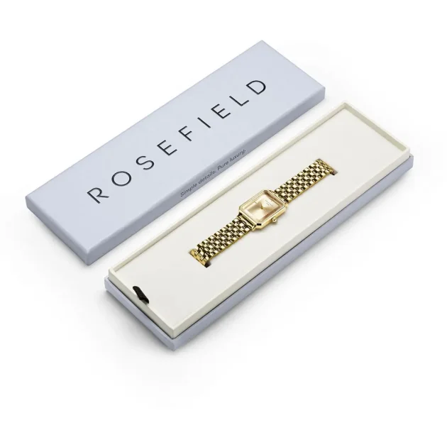 ROSEFIELD The Octagon Champagne Gold Stainless Steel Bracelet OCGSG-O65 - Image 3