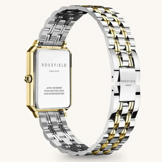 ROSEFIELD The Octagon XS Two Tone Stainless Steel Bracelet OWDSG-O62 - Image 3