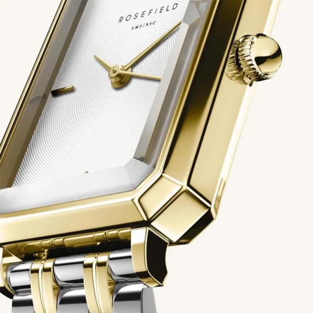 ROSEFIELD The Octagon XS Two Tone Stainless Steel Bracelet OWDSG-O62 - Image 5