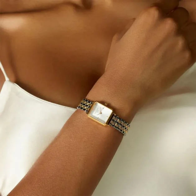 ROSEFIELD The Octagon XS Two Tone Stainless Steel Bracelet OWDSG-O62 - Image 6
