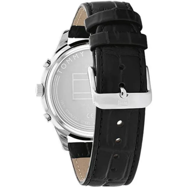 TOMMY HILFIGER Weston Black Leather Strap 1710502 - Image 3