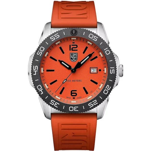 LUMINOX Pacific Diver Seasonal Edition Orange Rubber Strap XS.3129.SEA