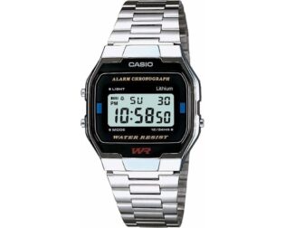 CASIO Vintage Collection Silver Stainless Steel Bracelet A-163WA-1QES