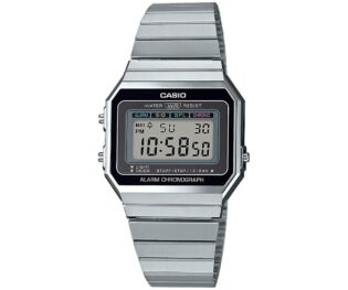 CASIO Standard Collection Silver Stainless Steel Bracelet A-700WE-1AEF