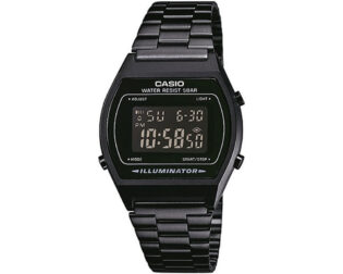CASIO Vintage Collection Black Stainless Steel Bracelet B-640WB-1BEF