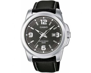CASIO Standard Collection Black Leather Strap MTP-1314PL-8AVEF