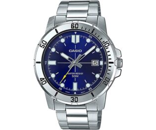 CASIO Standard Collection Silver Stainless Steel Bracelet  MTP-VD01D-2EVUDF