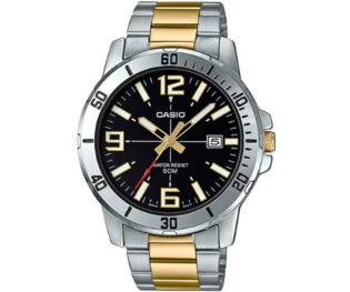 CASIO Standard Collection Two Tone Stainless Steel Bracelet MTP-VD01SG-1BVUDF