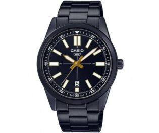 CASIO Standard Collection Black Stainless Steel Bracelet  MTP-VD02B-1EUDF