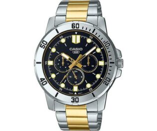 CASIO Standard Collection Two Tone Stainless Steel Bracelet  MTP-VD300SG-1EUDF