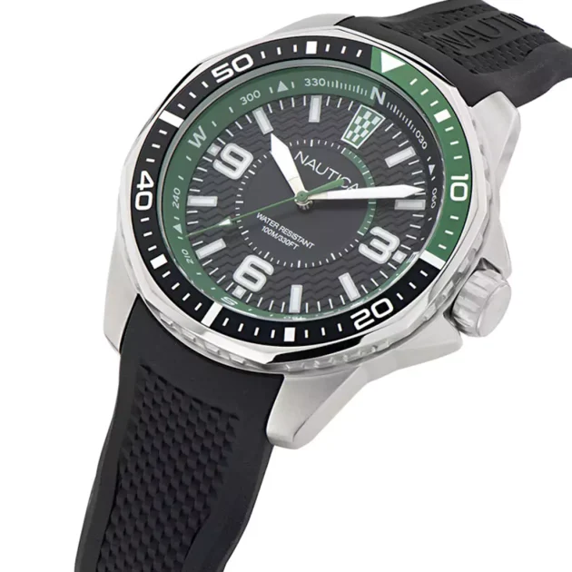 NAUTICA Koh May Bay Black Rubber Strap NAPKMF305 - Image 2